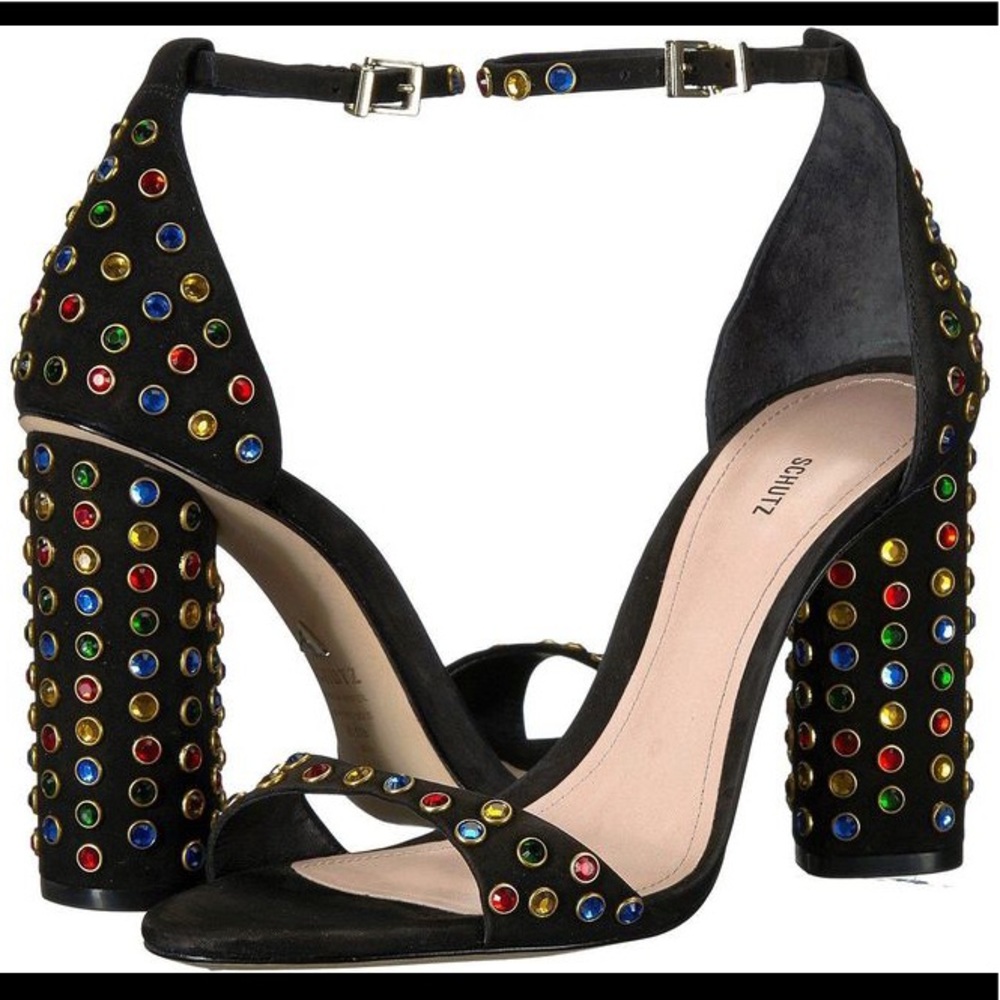 Schutz Marcelle embellished high heel sandals